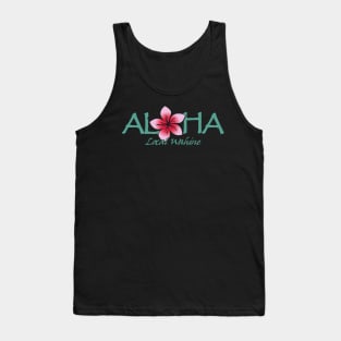 Local Wahine Aloha Flower Tank Top